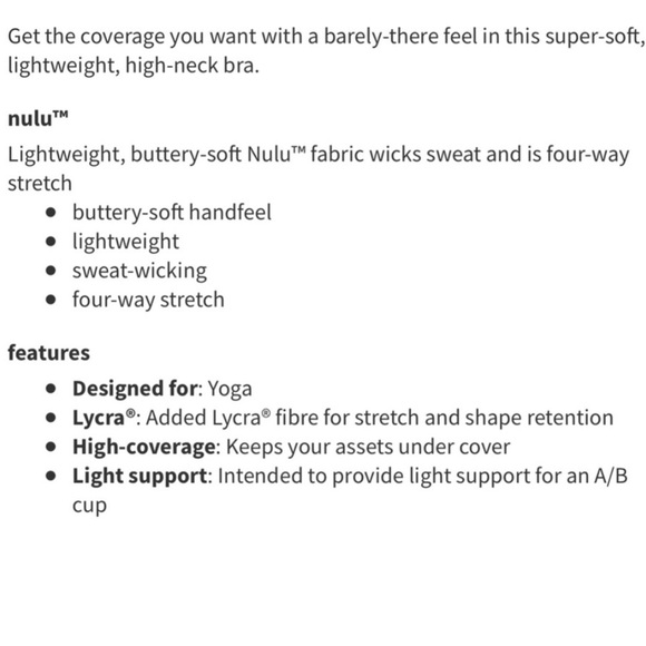 Lululemon Simply Bare Bra. Purple w/ black. Size 6 - Picture 6 of 6